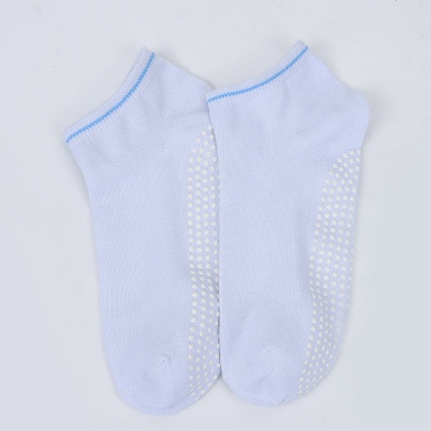 Anna-Kaci Women's 5-Pack Ankle Grip Socks with Non-Slip Soles for Everyday Indoor Comfort
