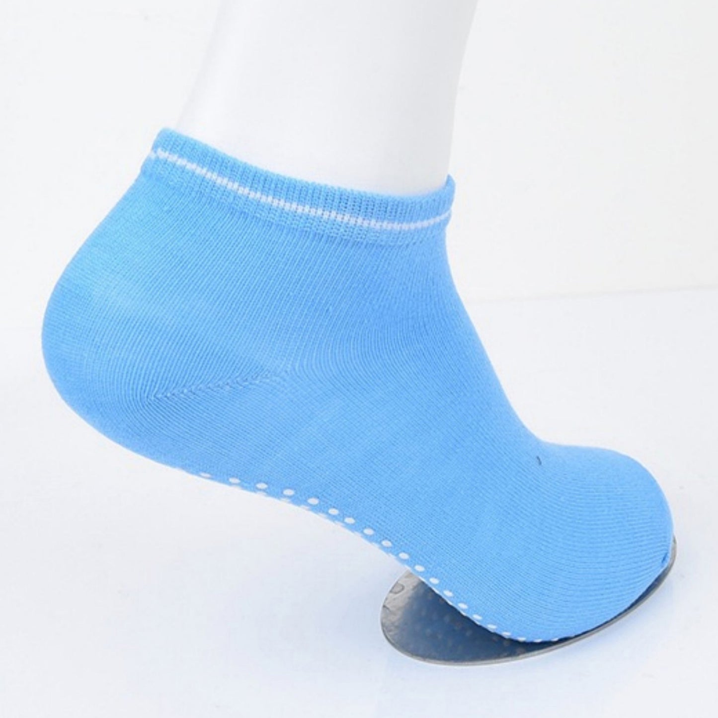 Anna-Kaci Women's 5-Pack Ankle Grip Socks with Non-Slip Soles for Everyday Indoor Comfort