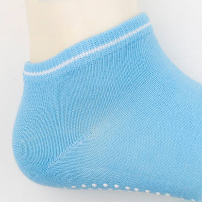 Anna-Kaci Women's 5-Pack Ankle Grip Socks with Non-Slip Soles for Everyday Indoor Comfort