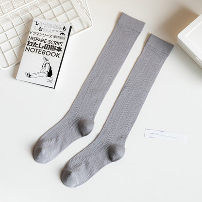 Anna-Kaci Women's 3-Pack Knee-High Ribbed Socks with Soft Stretch Knit Fabric and Lightweight Everyday Comfort