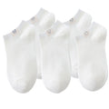 Anna-Kaci Women's 5 Pairs Women's Ankle Socks Soft Cotton Stretch Fabric with Cute Cartoon Animal Tags Comfortable Everyday Low-Cut Design