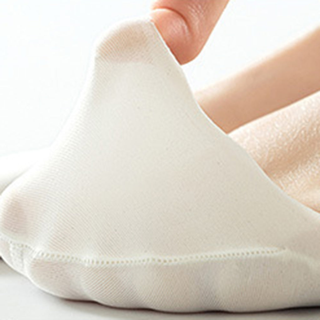 Anna-Kaci Women's 4 Pairs Women's Ballet-Inspired No Show Liner Socks Low Cut Invisible Design with Criss-Cross Elastic Straps and Non-Slip Silicone Heel