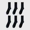Anna-Kaci Sheer Ruffle-Trimmed Ankle Socks 6pk