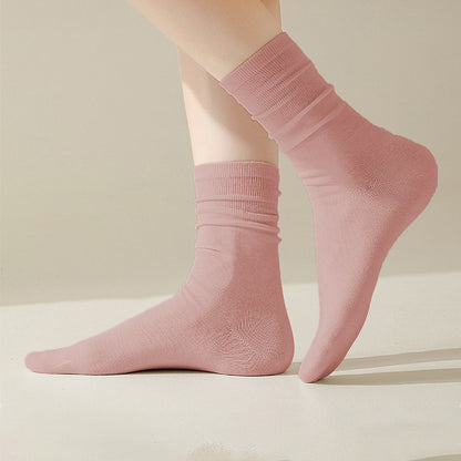 Anna-Kaci Women's Soft White Slouchy Ankle Socks 6pk