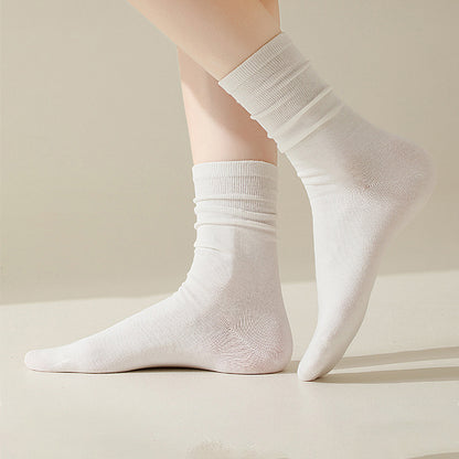 Anna-Kaci Women's Soft White Slouchy Ankle Socks 6pk