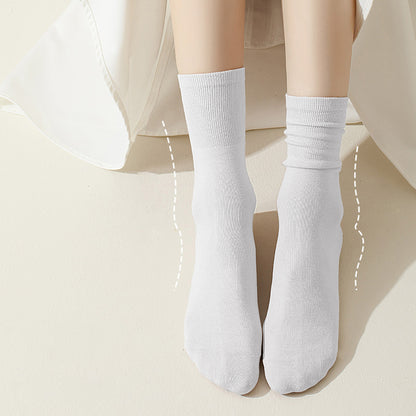 Anna-Kaci Women's Soft White Slouchy Ankle Socks 6pk