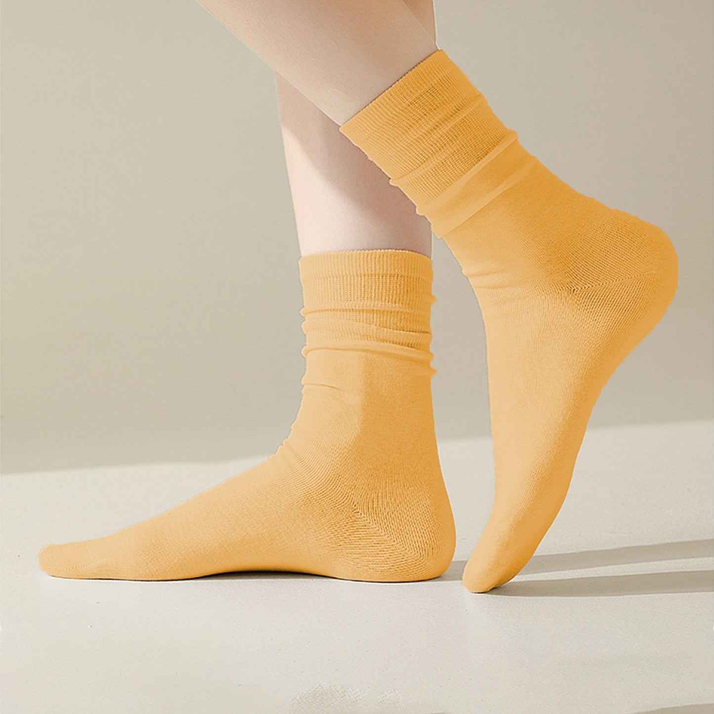 Anna-Kaci Women's Soft White Slouchy Ankle Socks 6pk