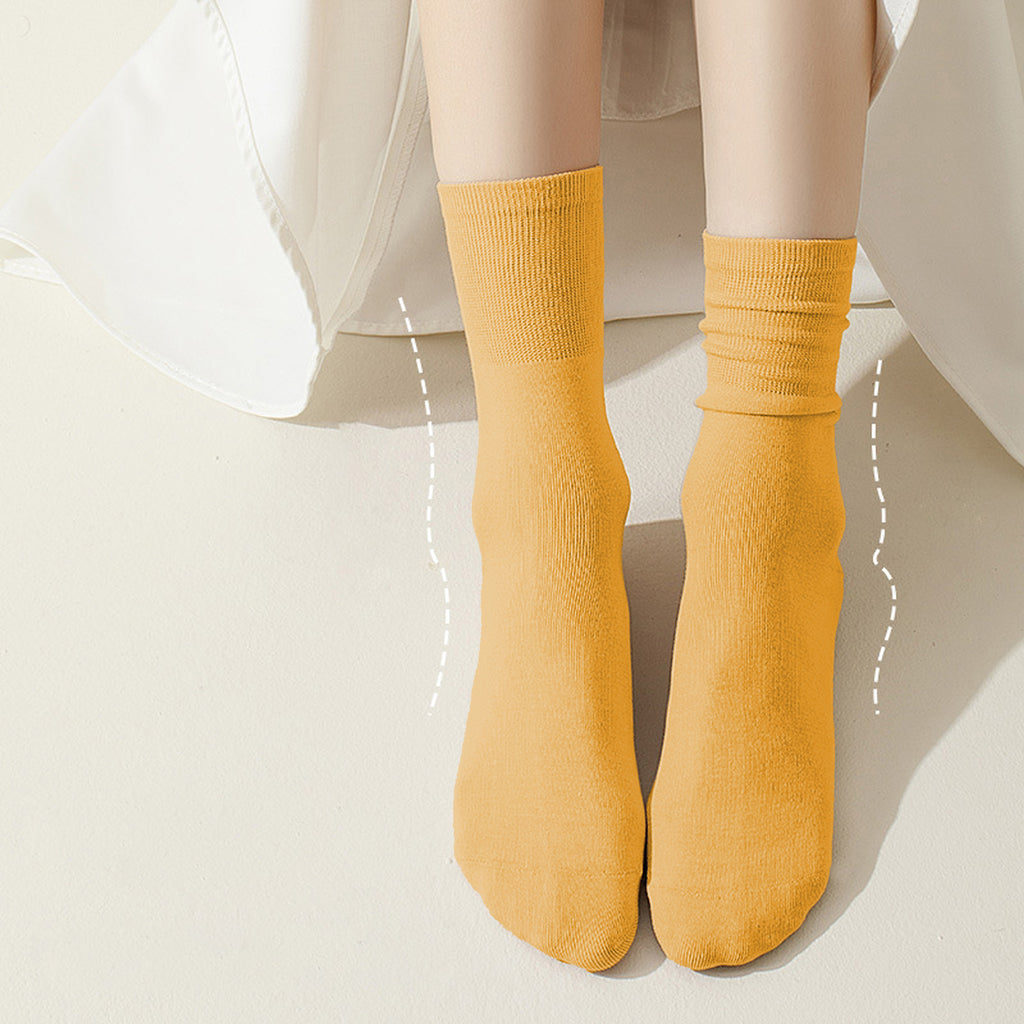 Anna-Kaci Women's Soft White Slouchy Ankle Socks 6pk