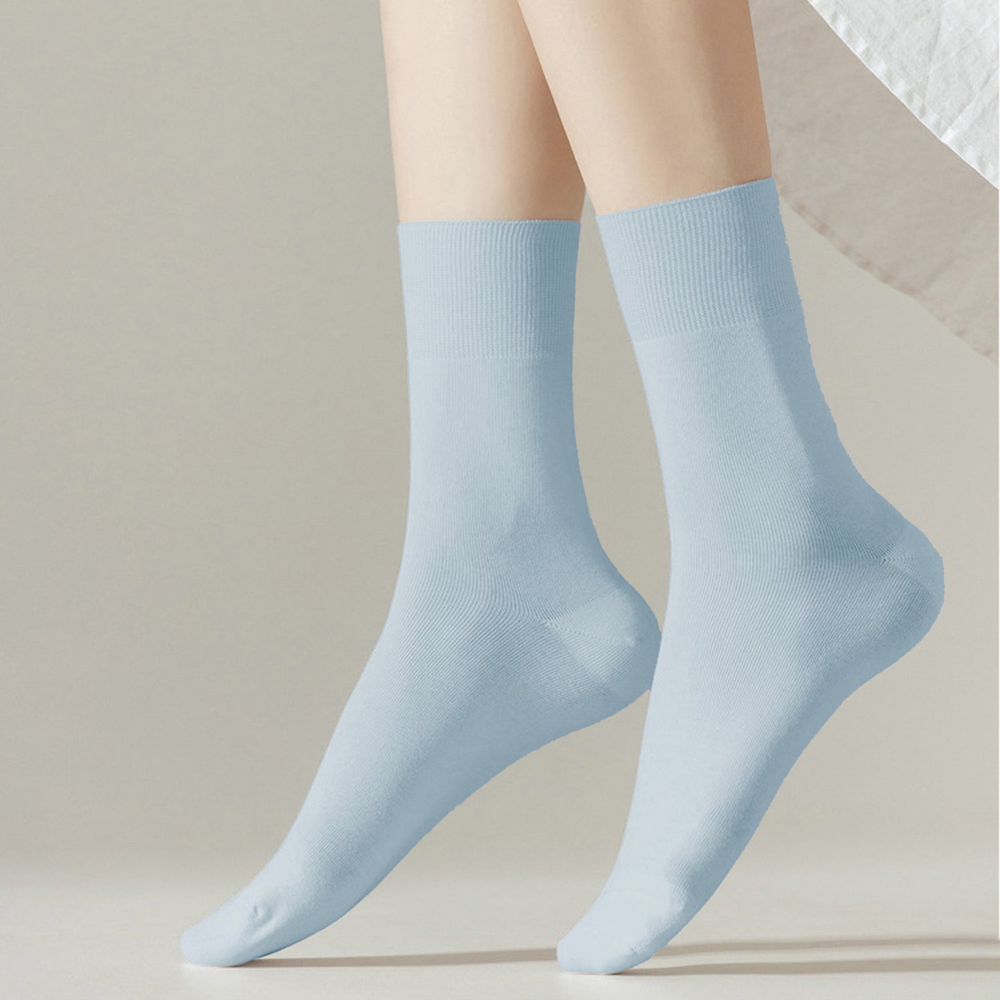 Anna-Kaci Women's Soft Solid Color Ankle Socks 6Pk
