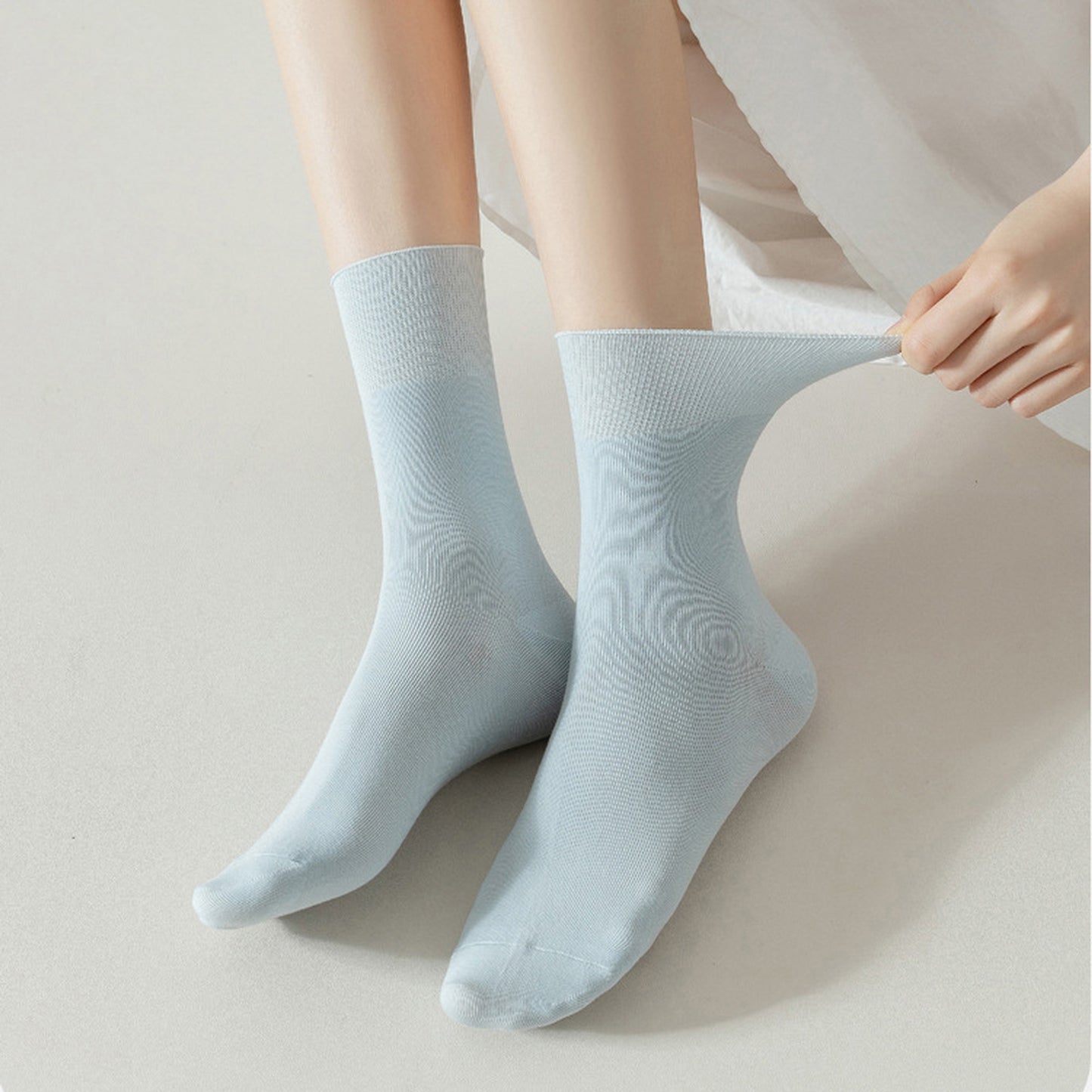 Anna-Kaci Women's Soft Solid Color Ankle Socks 6Pk