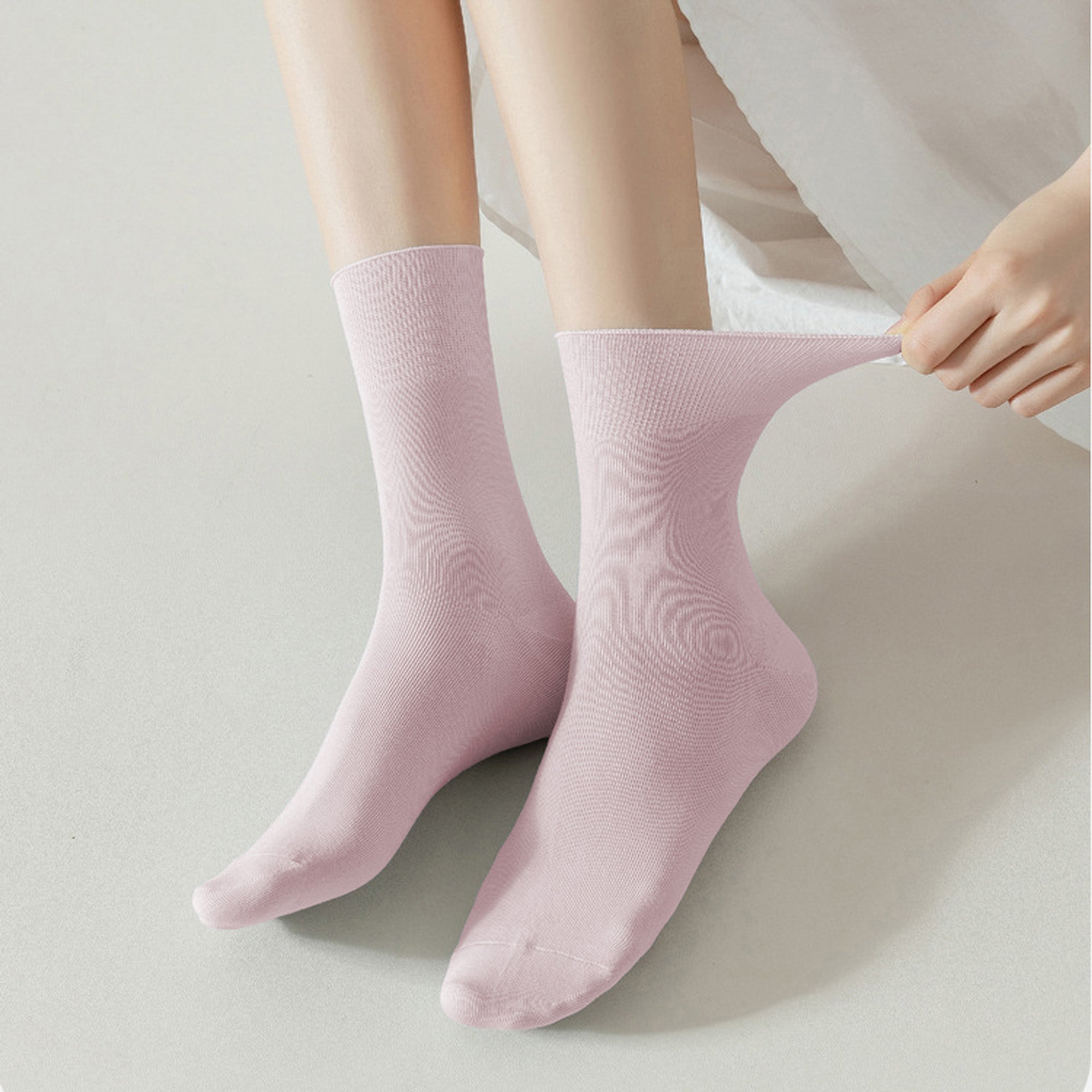 Anna-Kaci Women's Soft Solid Color Ankle Socks 6Pk