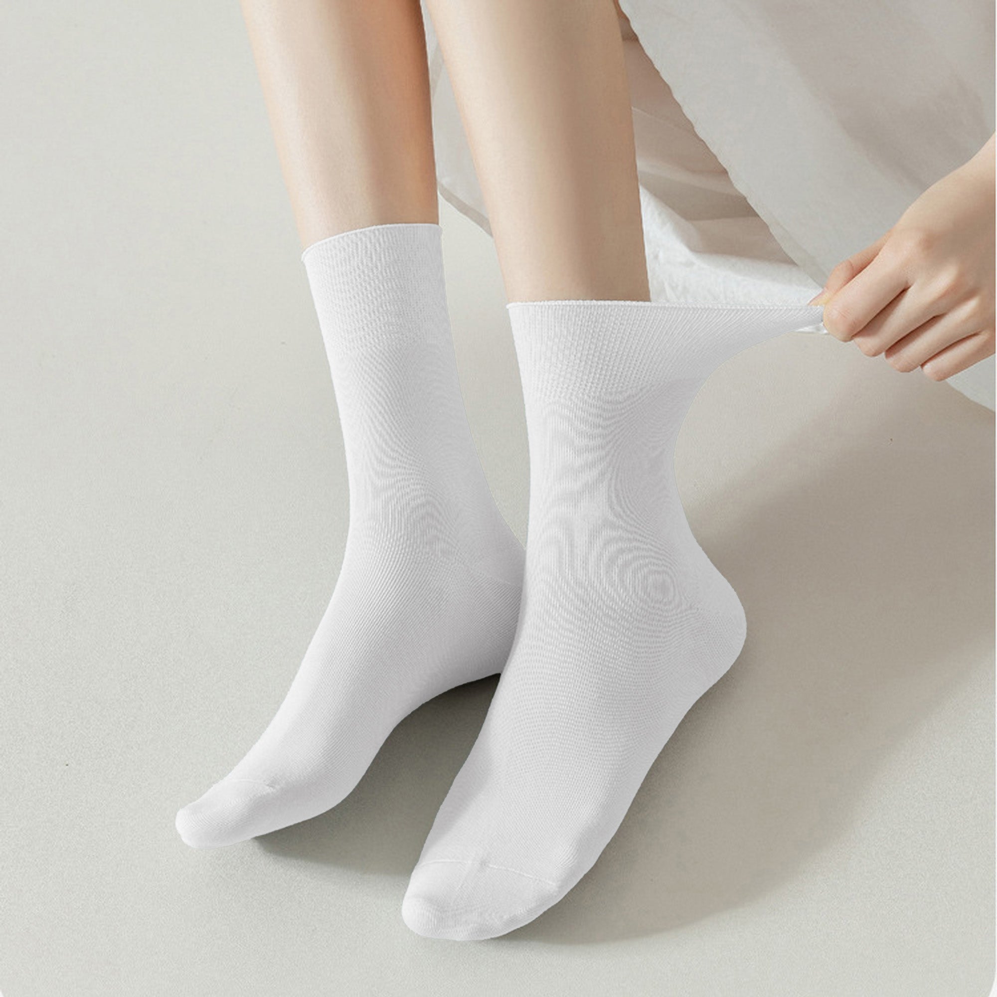 Anna-Kaci Women's Soft Solid Color Ankle Socks 6Pk