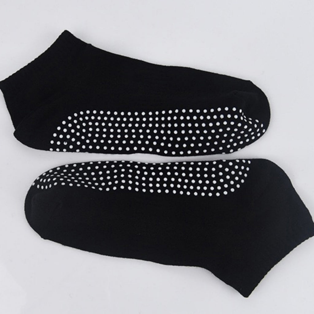 Anna-Kaci Women's Ankle Grip Socks 3-Pack with Textured Soles and Cushioned Knit Design for Indoor Stability