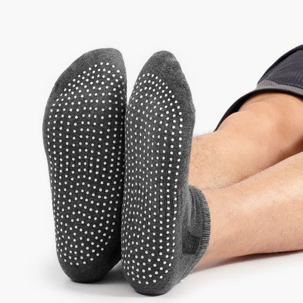 Anna-Kaci Women's Ankle Grip Socks 3-Pack with Textured Soles and Cushioned Knit Design for Indoor Stability