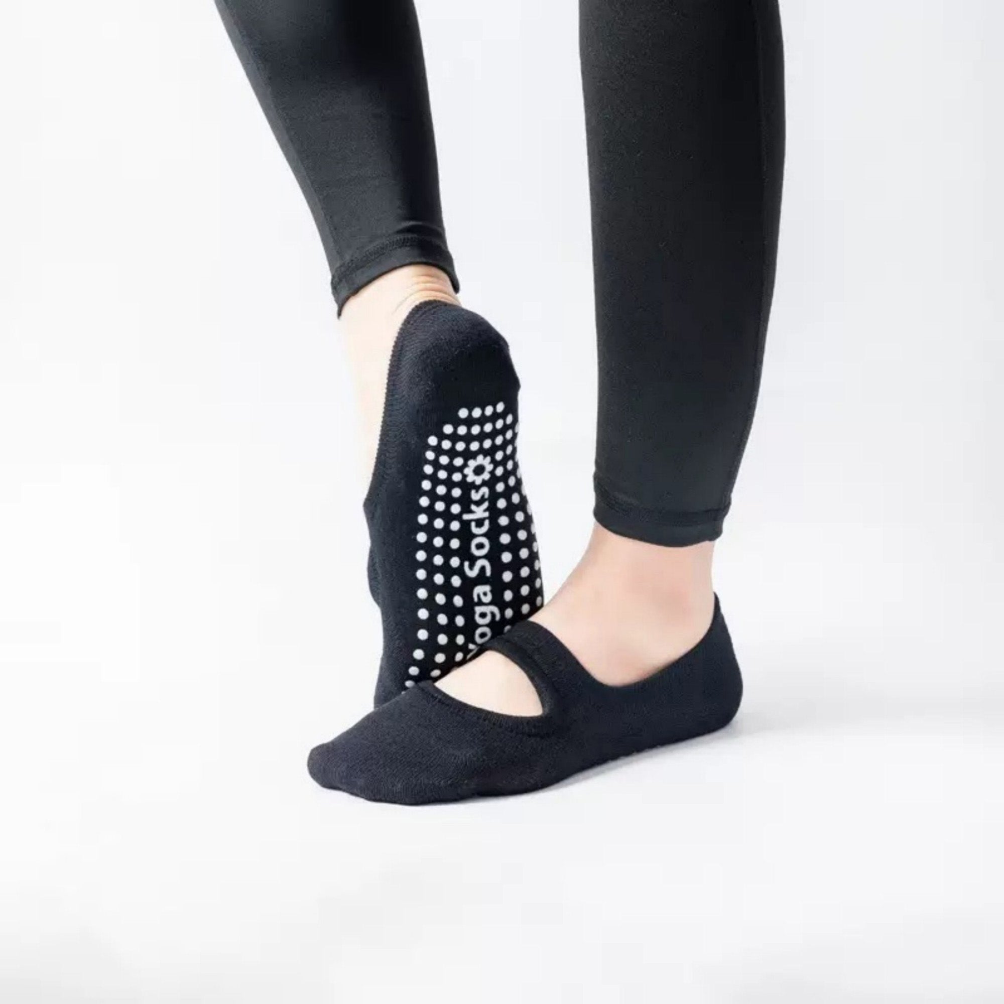 Anna-Kaci Women's 3-Pack Mary Jane Style Low Cut Non-Slip Grip Socks for Pilates Yoga and Everyday Comfort