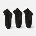 Anna-Kaci Women's 3-Pack Non-Slip Plush Fuzzy Ankle Socks with Grips and Soft Cozy Texture