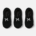 Anna-Kaci Women's 3-Pack Non-Slip Plush Fuzzy Slipper Socks with Fabric Bow and Grip Bottoms