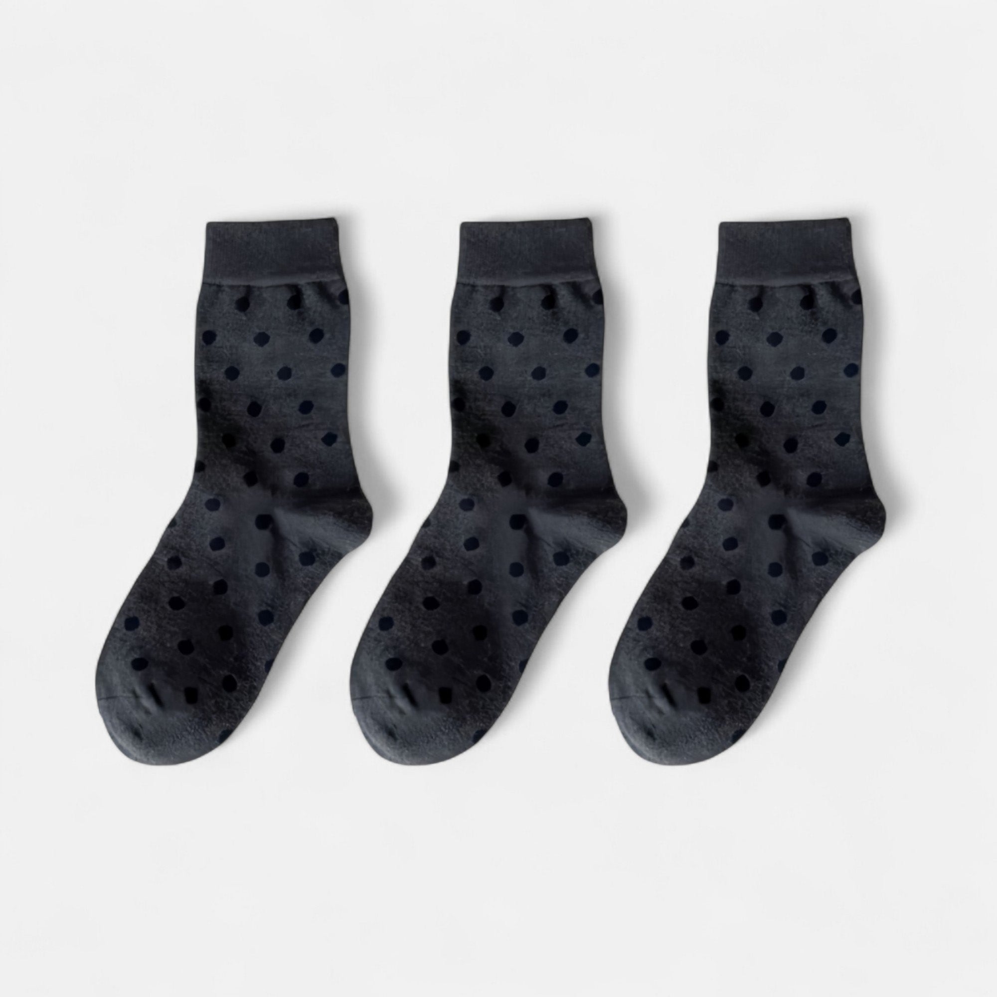 Anna-Kaci Women's 3-Pack Crew Socks with Allover Print Design Soft Stretch Knit for Everyday Comfort