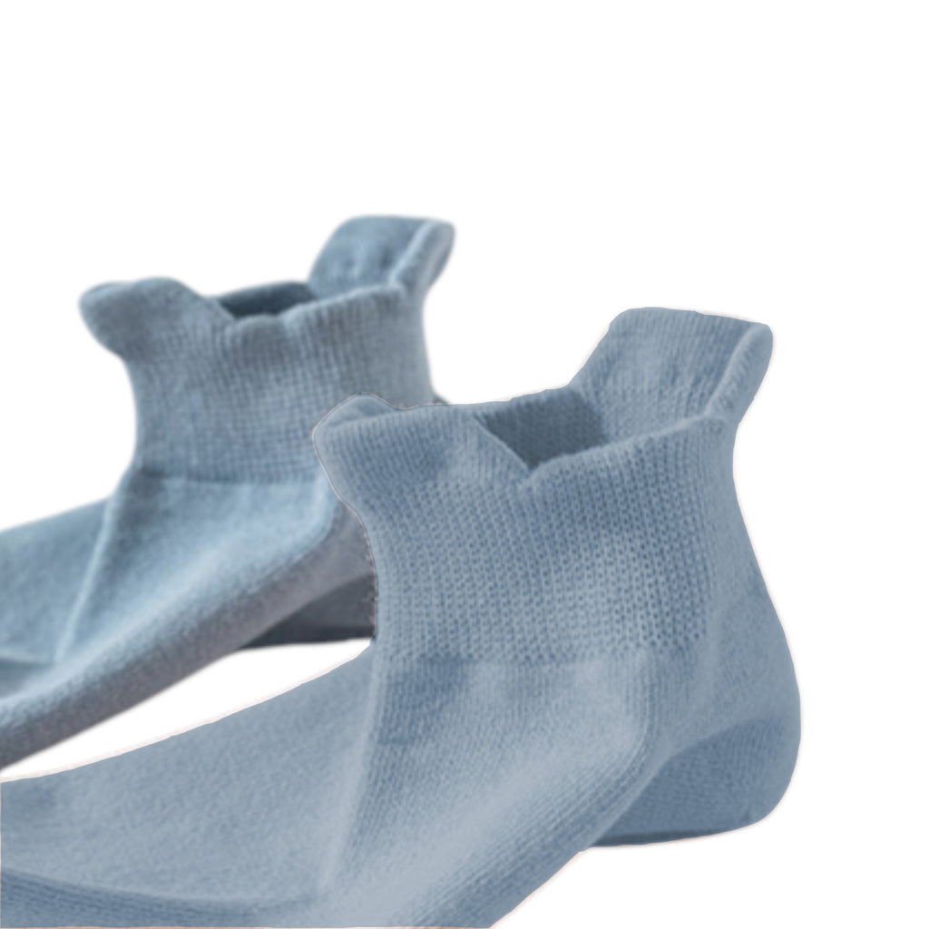 Anna-Kaci 3-Pack Women's Low Cut Ankle Socks with Heel Tab Design Antibacterial Cotton