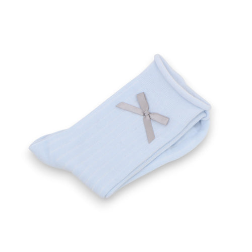 Anna-Kaci 3-Pack Women's Cotton Crew Socks with Embroidered Bows and Cute Style