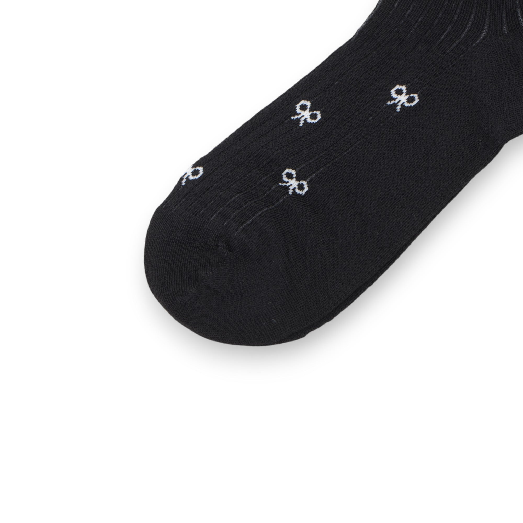 Anna-Kaci 3-Pack Women's Crew Socks with Allover Bow Embroidery and Ribbed Texture