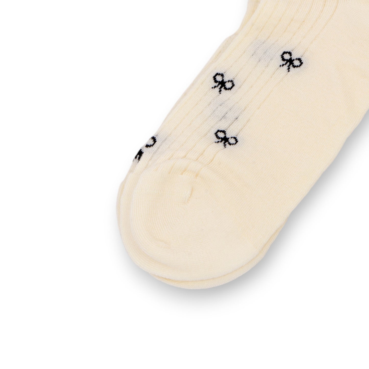 Anna-Kaci 3-Pack Women's Crew Socks with Allover Bow Embroidery and Ribbed Texture