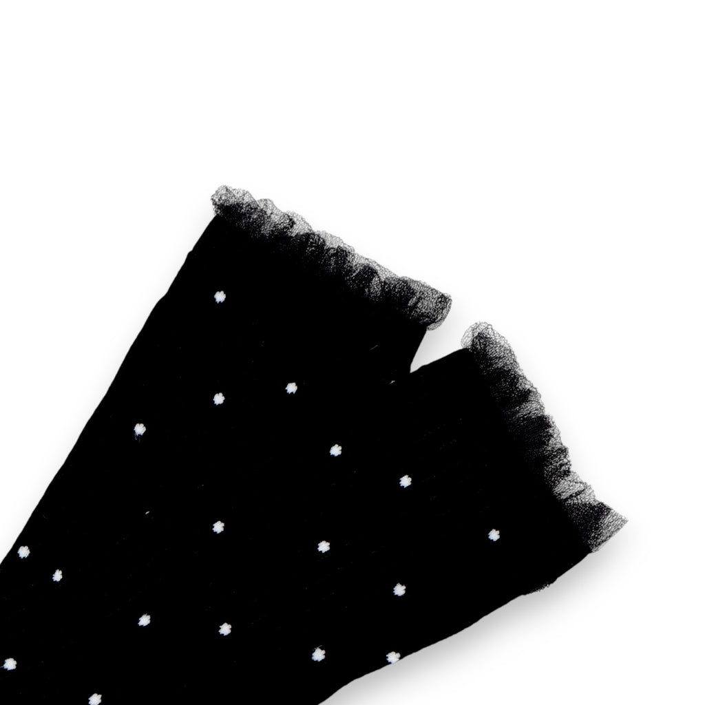 Anna-Kaci 3-Pack Women's Crew Socks with Ribbed Texture and Allover Polka Dot Pattern