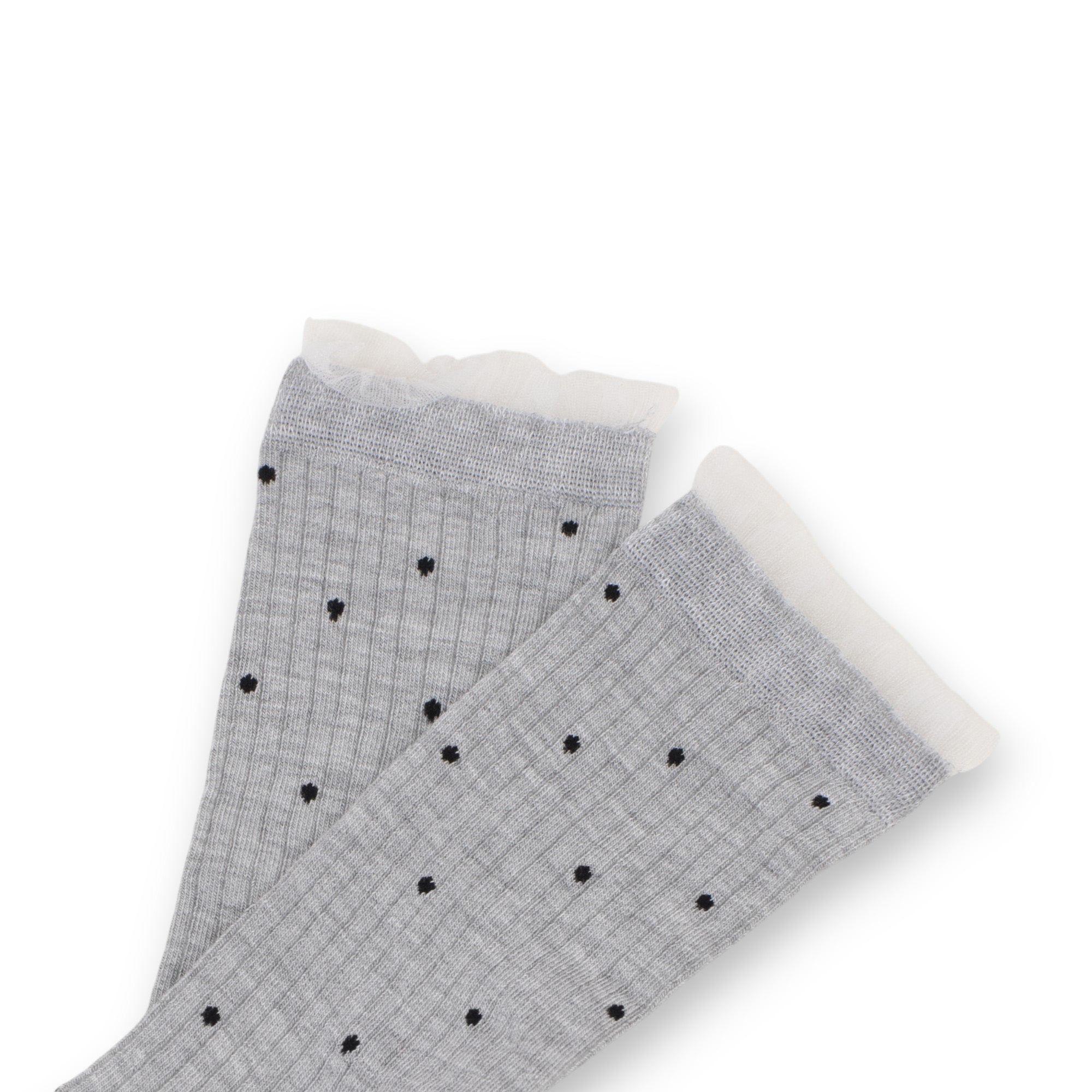 Anna-Kaci 3-Pack Women's Crew Socks with Ribbed Texture and Allover Polka Dot Pattern