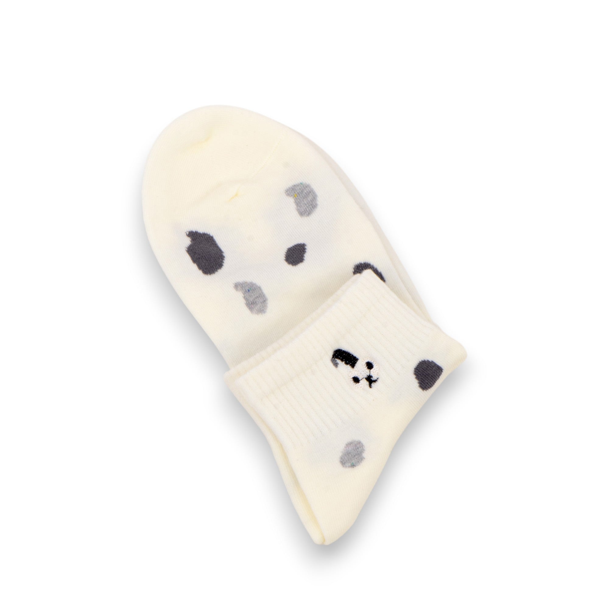 Anna-Kaci 3-Pack Women's Cartoon Embroidered Cotton Ankle Socks with Stripes and Color Speckle Design