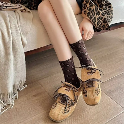 Anna-Kaci Women's 3-Pack Leopard Print Ankle Socks with Soft Knit Fabric and Allover Animal Pattern