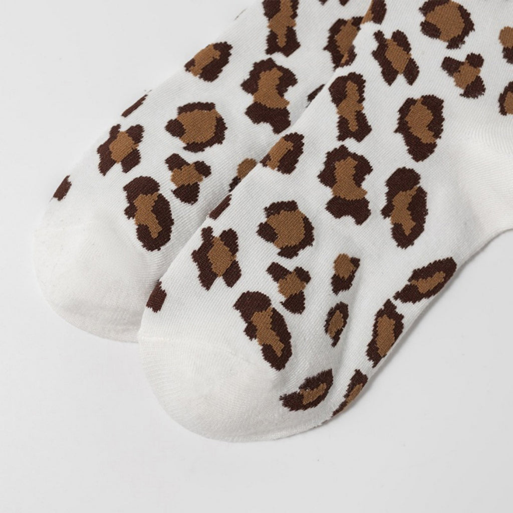 Anna-Kaci Women's 3-Pack Leopard Print Ankle Socks with Soft Knit Fabric and Allover Animal Pattern