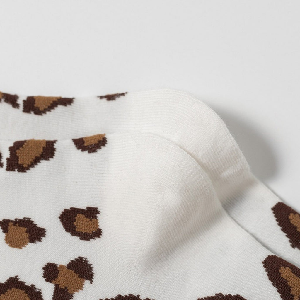 Anna-Kaci Women's 3-Pack Leopard Print Ankle Socks with Soft Knit Fabric and Allover Animal Pattern