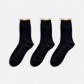Anna-Kaci Women's 3-Pack Ribbed Crew Socks with Soft Plush Trim and Comfortable Stretch Knit Design