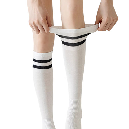 Anna-Kaci 3-Pack Women's Over the Knee Sport Socks with Breathable Mesh Knit and Non-Slip Calf Support