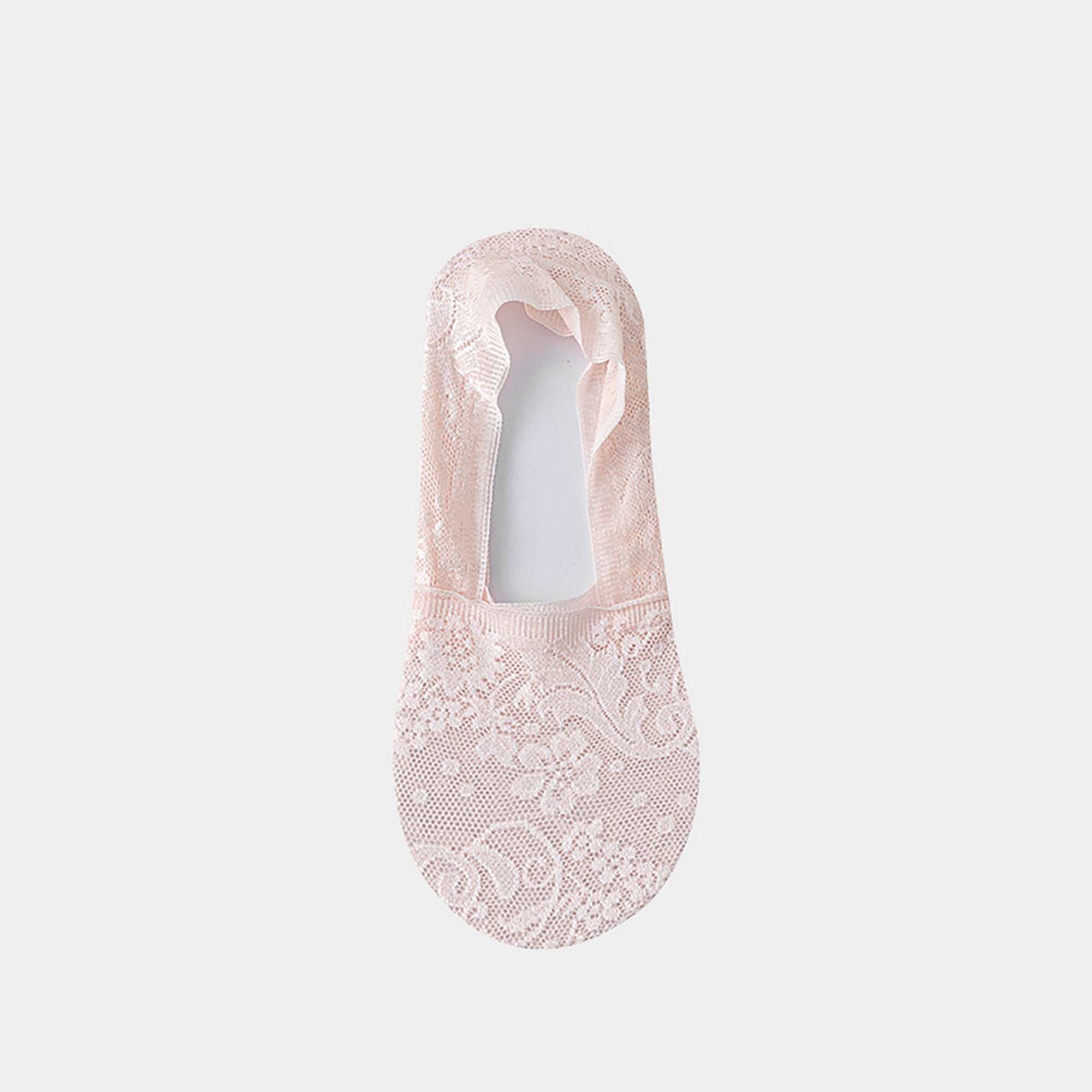 Anna-Kaci 3-Pack Women's Lace Mesh No Show Socks with Silicone Non-Slip Sole