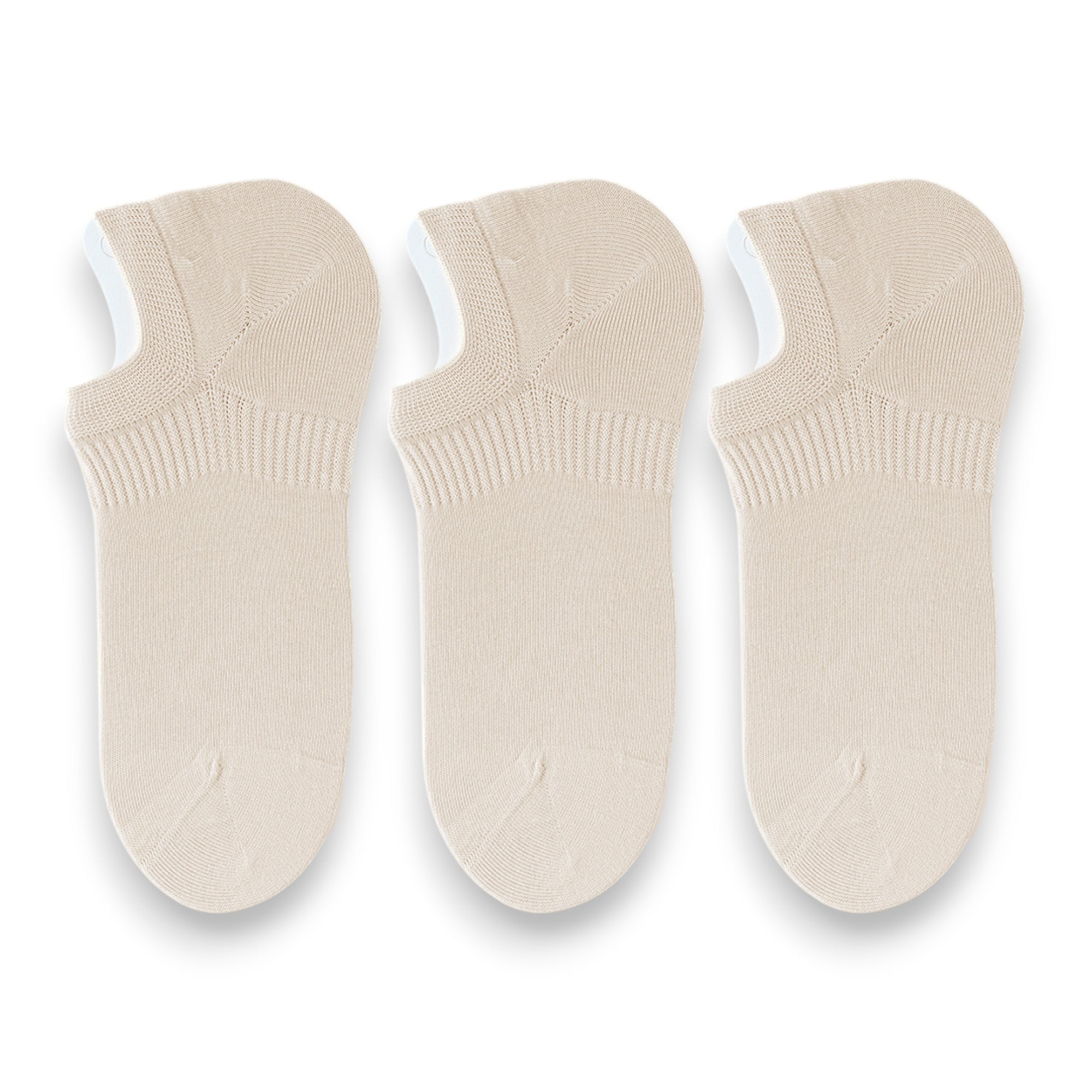 Anna-Kaci 3-Pack Women's Pure Cotton Low Cut Socks with Heel Grip Anti-Slip Design