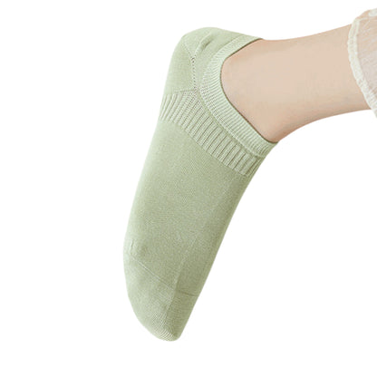 Anna-Kaci 3-Pack Women's Pure Cotton Low Cut Socks with Heel Grip Anti-Slip Design