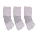 Anna-Kaci 3-Pack Women's Pure Cotton Five-Toe Socks with Antibacterial Breathable Design