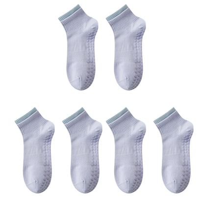 Anna-Kaci 3-Pack Women's Mid-Ankle Sports Socks with Silicone Non-Slip Grip and Breathable Comfort