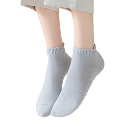 Anna-Kaci 5-Pair Cotton Low-Cut Ankle Socks with Soft Breathable Knit Design and Stretch Comfort Fit
