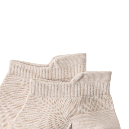 Anna-Kaci 5-Pair Cotton Low-Cut Ankle Socks with Soft Breathable Knit Design and Stretch Comfort Fit
