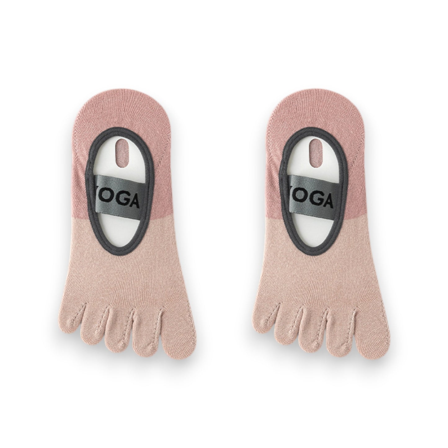 Anna-Kaci 3 Pairs Women's Cotton Sports Five Toe Anti Slip Fitness Yoga Socks with Elastic Strap