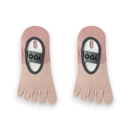 Anna-Kaci 3 Pairs Women's Cotton Sports Five Toe Anti Slip Fitness Yoga Socks with Elastic Strap