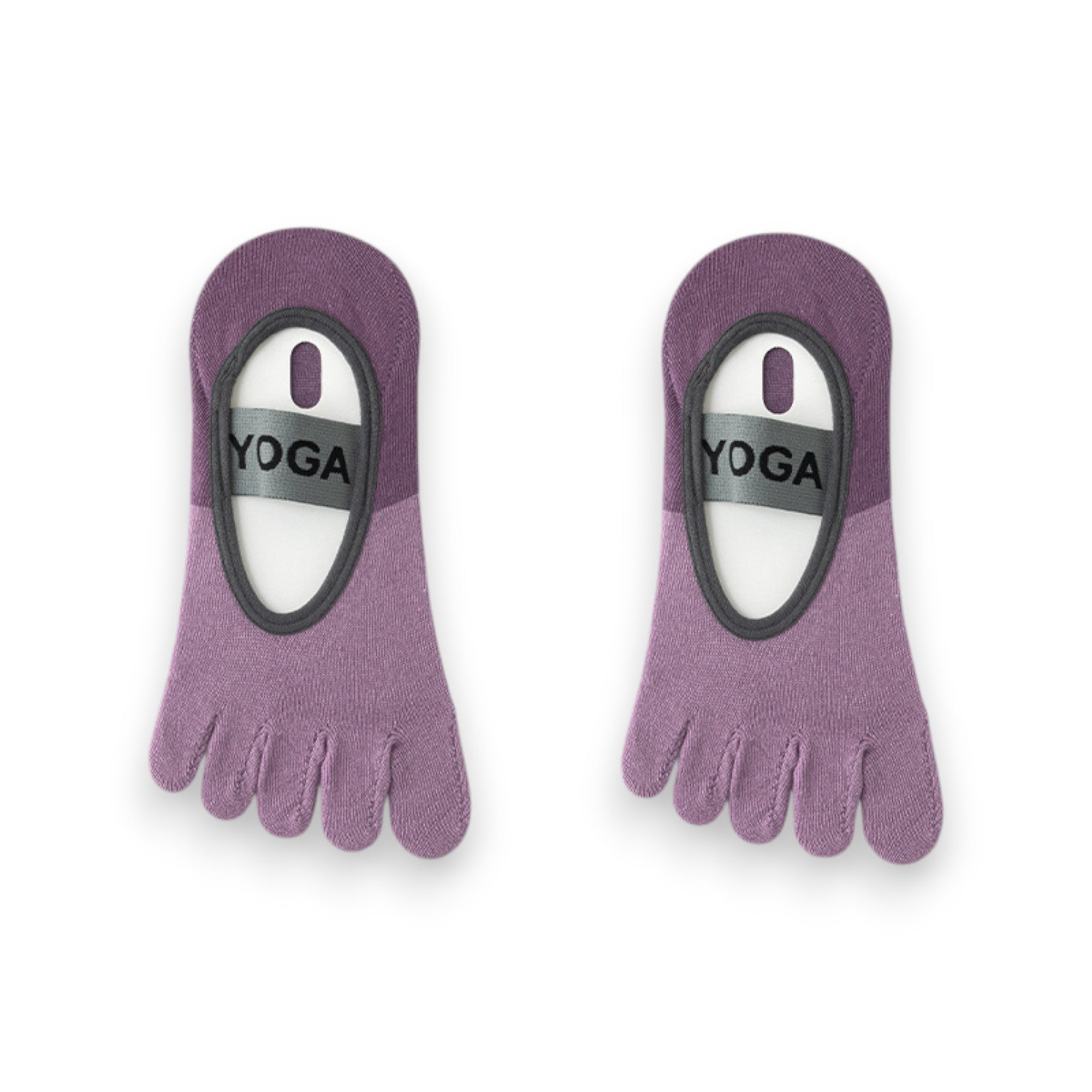 Anna-Kaci 3 Pairs Women's Cotton Sports Five Toe Anti Slip Fitness Yoga Socks with Elastic Strap