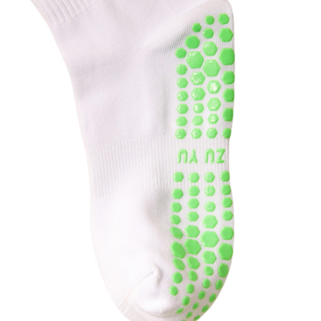 Anna-Kaci Women's 3-Pack Cotton Crew Socks with Non-Slip Grip and Embroidered Fruit and Animal Designs