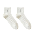 Anna-Kaci 5 Pairs Women's Breathable Mesh Crew Socks with Antibacterial Design for Everyday Comfort
