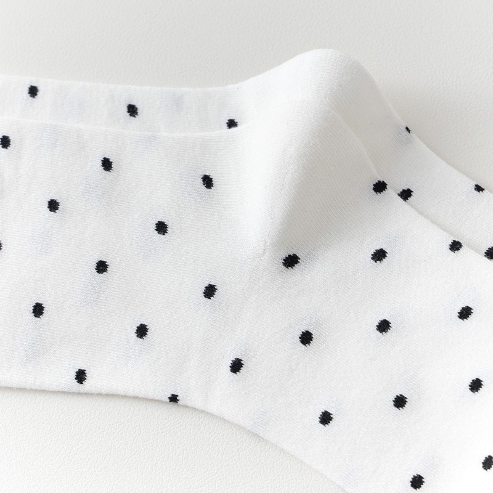 Anna-Kaci Women's 2-Pair Knee-High Socks with Classic Polka Dot Pattern Soft Stretch Fabric Perfect for Gifting and Everyday Wear