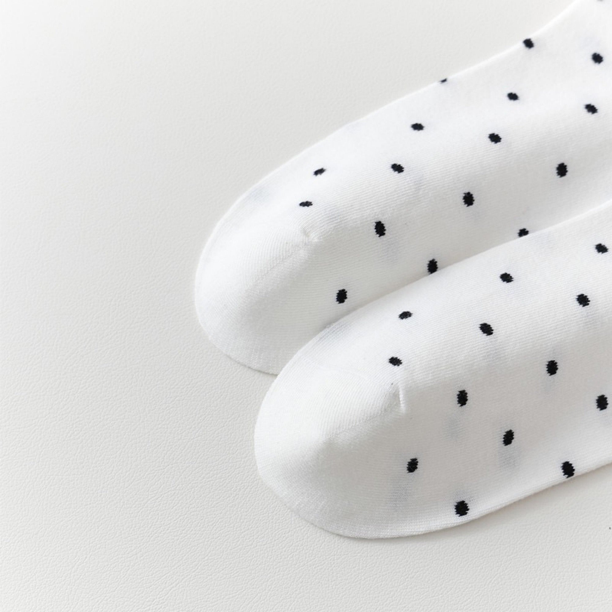 Anna-Kaci Women's 2-Pair Knee-High Socks with Classic Polka Dot Pattern Soft Stretch Fabric Perfect for Gifting and Everyday Wear