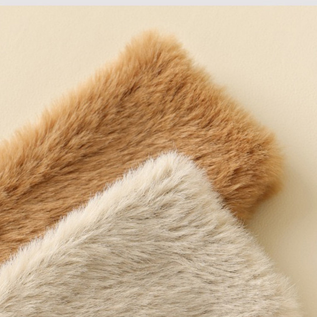 Anna-Kaci 3-Pair Plush Fuzzy Socks with Soft Fluffy Texture and Mid-Calf Design for Warmth and Comfort