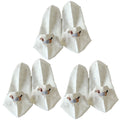 Women's 3-Pair No-Show Socks with Embroidered Dog Design and Soft Knit Low-Cut Fit for Casual Comfort